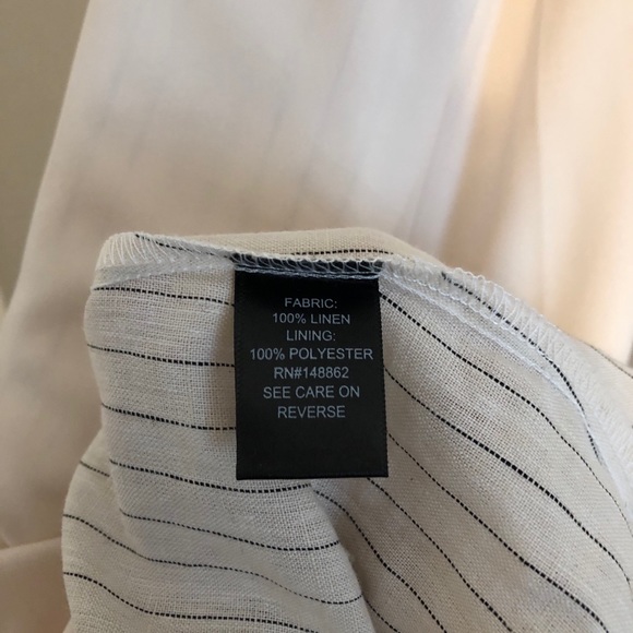 Torrid Linen Pinstriped Shirt Dress EUC - Picture 7 of 8